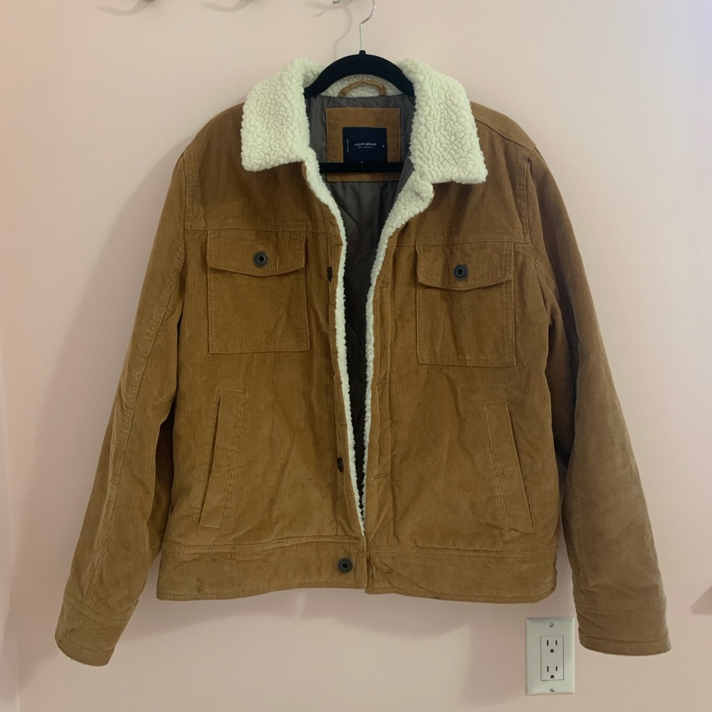 Lucky Brand Tan Corduroy Jacket (Men’s Medium)